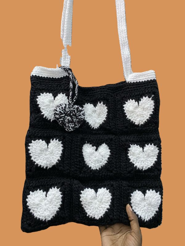 Tote bag noir blanc